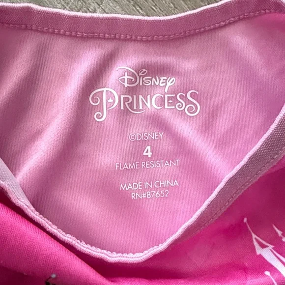 Disney Princess Sleep Gown- Girls Size 4 - Picture 3 of 4